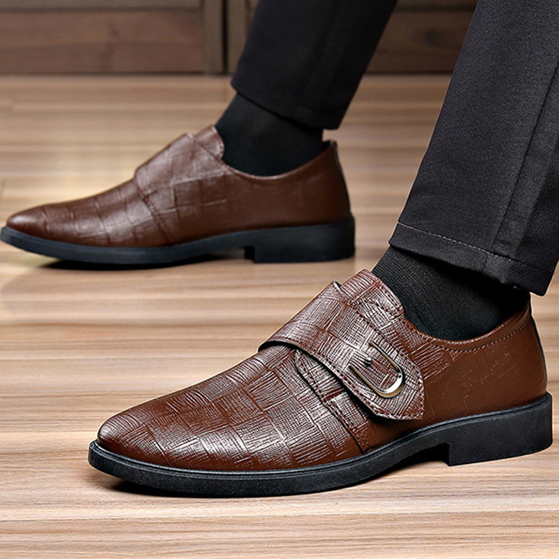 👞 Rask stroppepassform, polert hverdagsstil | Herresko allsidige dresssko-1