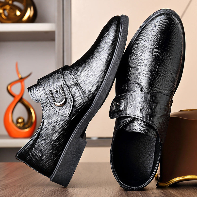 👞 Rask stroppepassform, polert hverdagsstil | Herresko allsidige dresssko-6