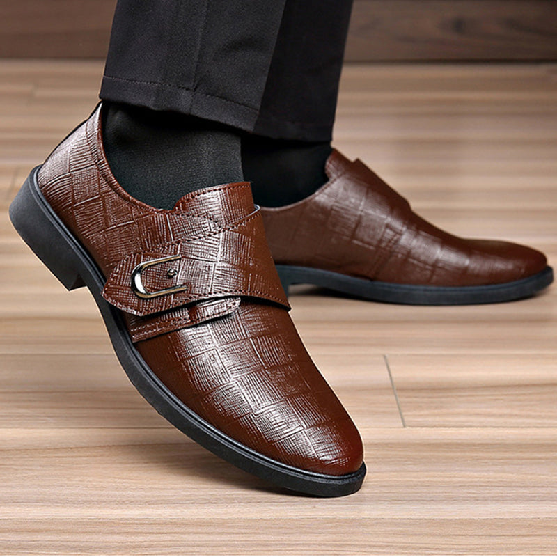 👞 Rask stroppepassform, polert hverdagsstil | Herresko allsidige dresssko-2