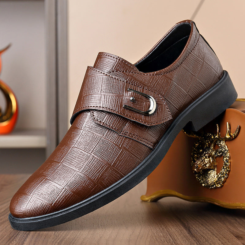 👞 Rask stroppepassform, polert hverdagsstil | Herresko allsidige dresssko-9
