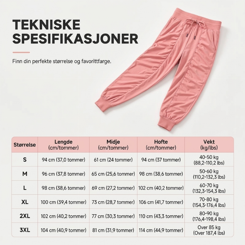 Raske-tørre joggebukser for kvinner-8