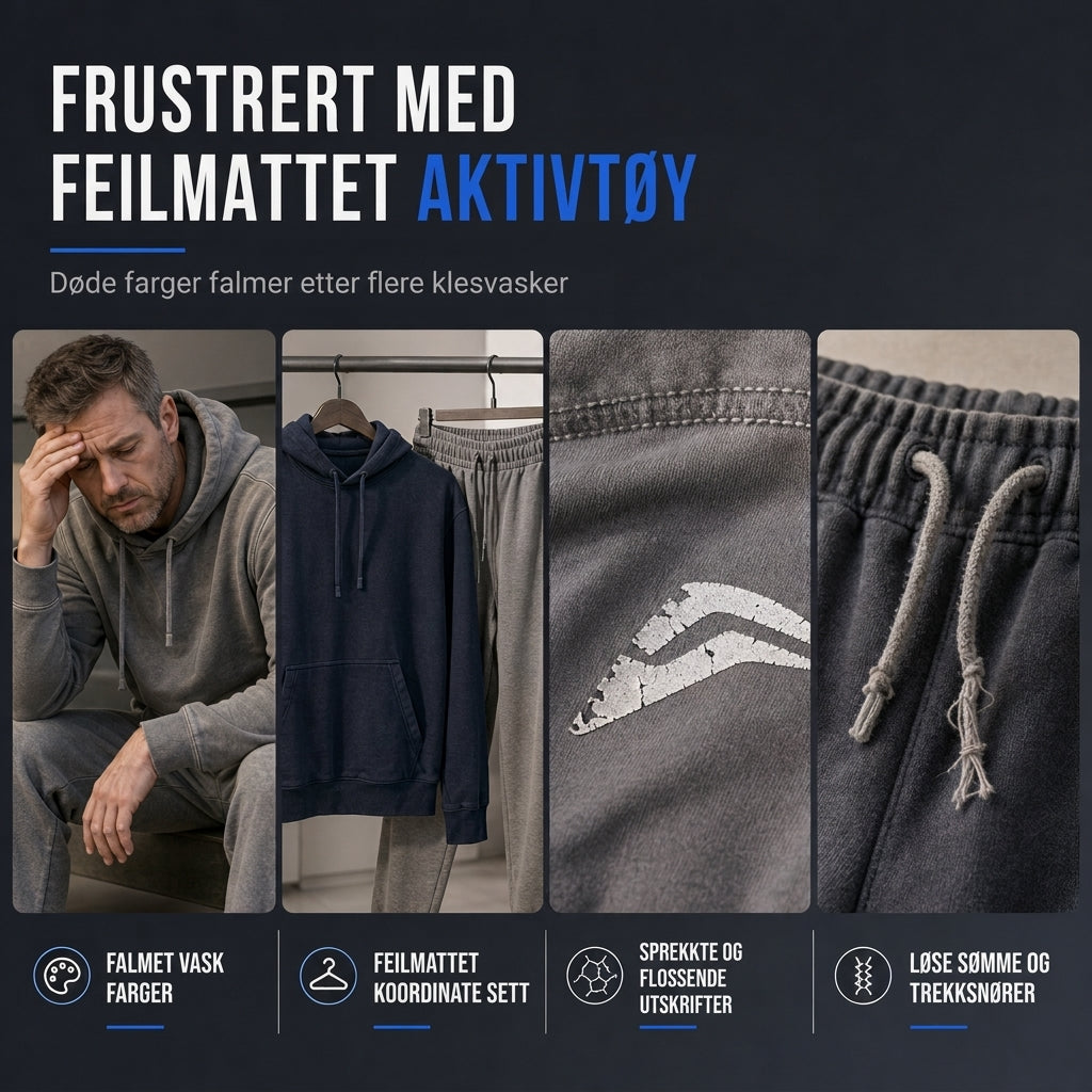 Herre 3D digitaltrykt treningsdress med langermet hettegenser og bukser, løs passform, for vår og høst-1