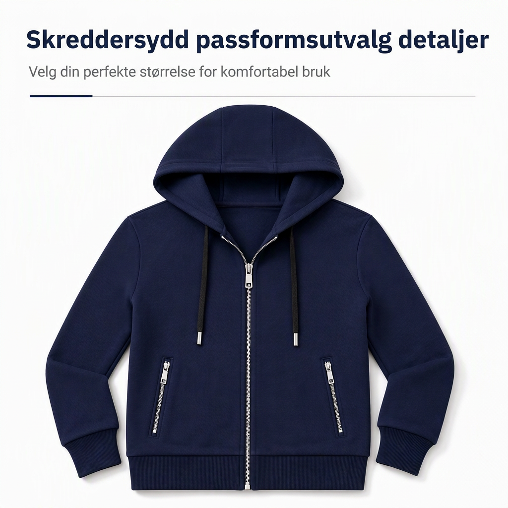 Premium hettegenser for kvinner med hel glidelås og glidelåslommer-7