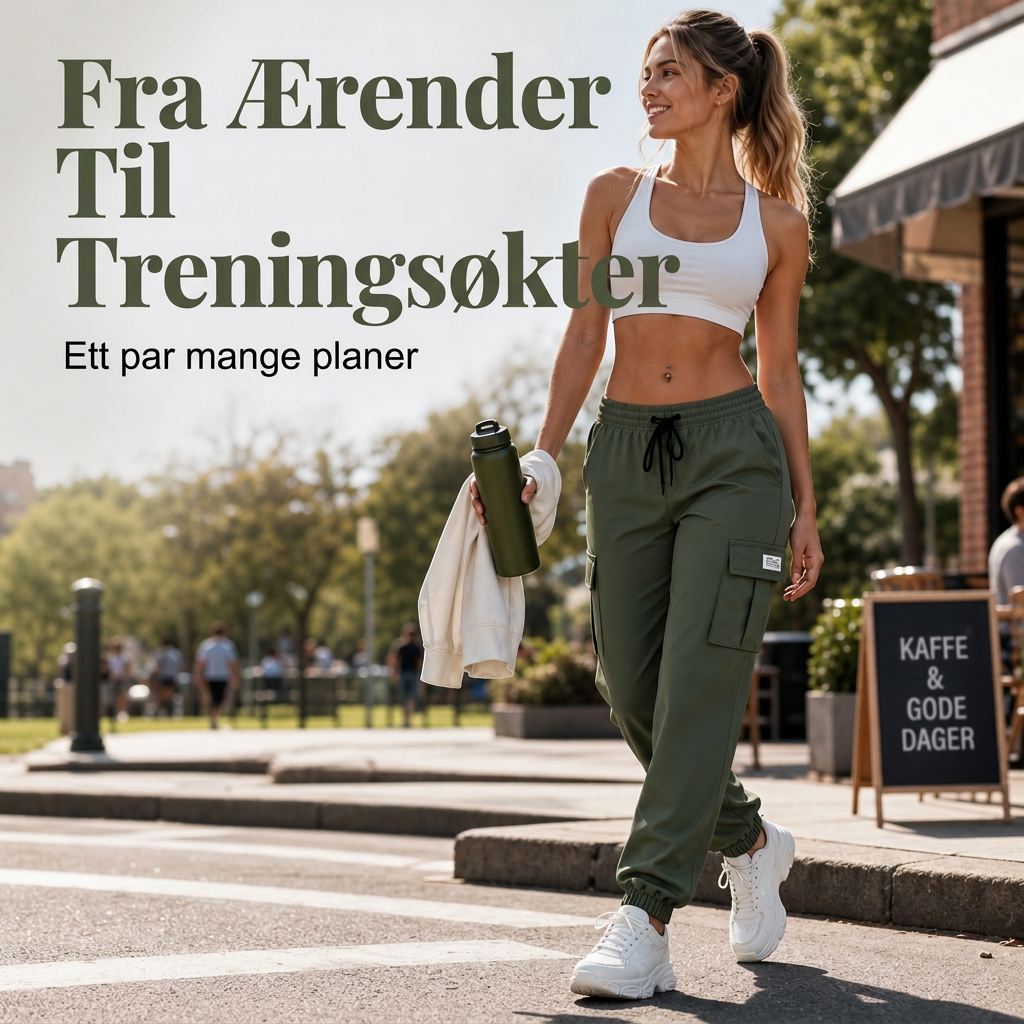 Avslappede cargojoggebukser for kvinner-3