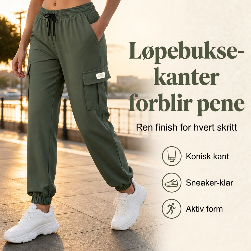 Avslappede cargojoggebukser for kvinner-4