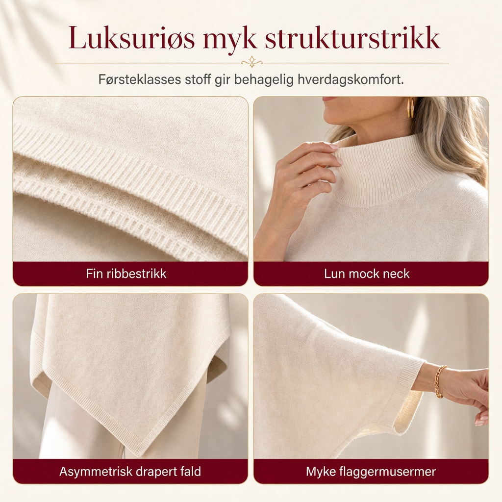 Elegant løsvevd sjal i ensfarget for kvinner-3