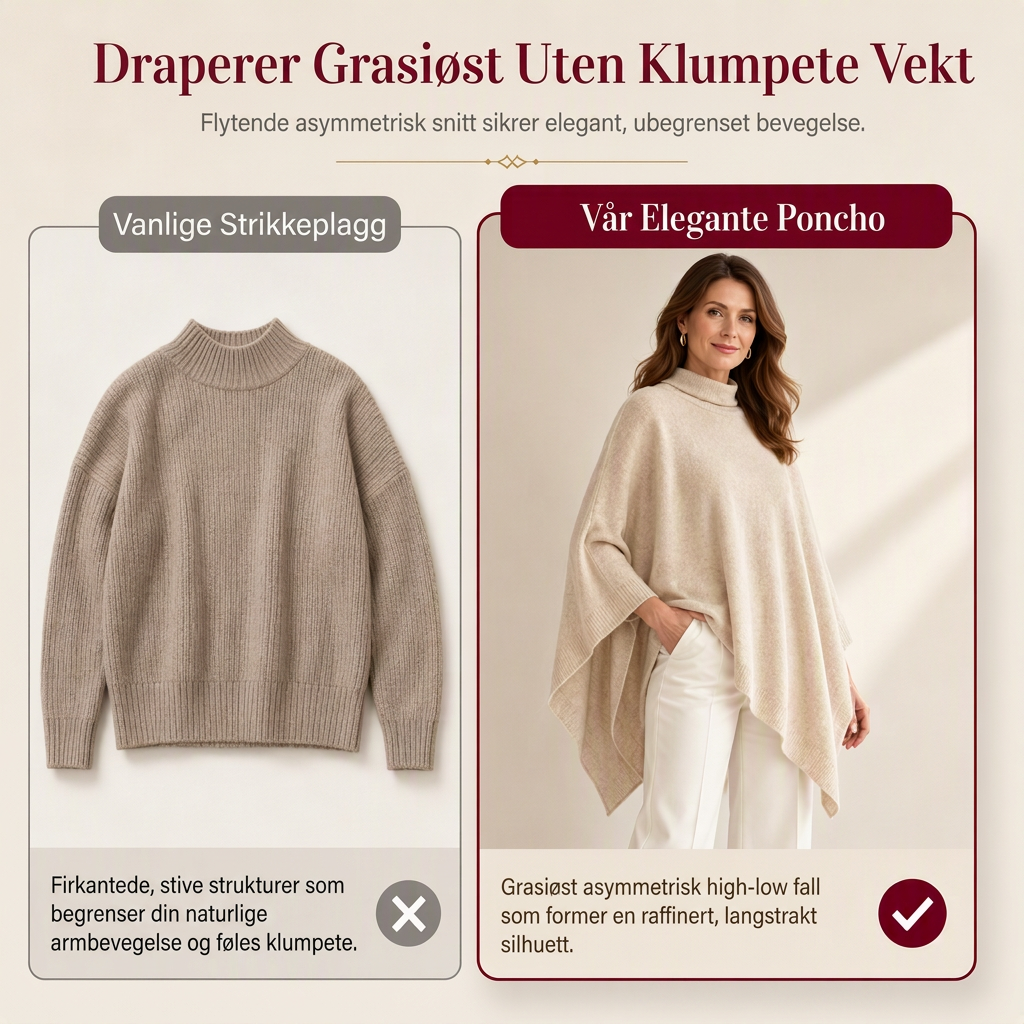 Elegant løsvevd sjal i ensfarget for kvinner-7