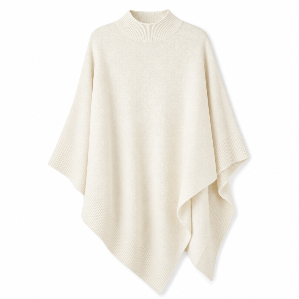 Elegant løsvevd sjal i ensfarget for kvinner-8