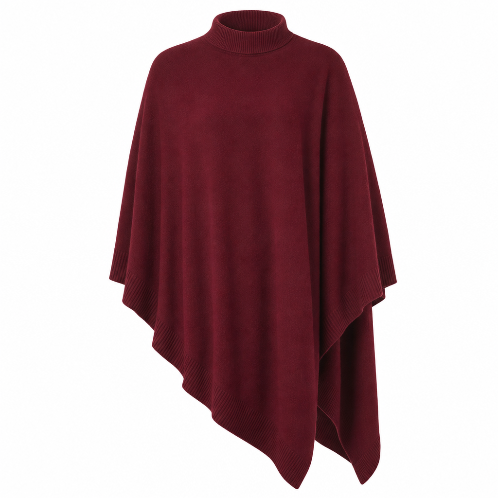 Elegant løsvevd sjal i ensfarget for kvinner-10