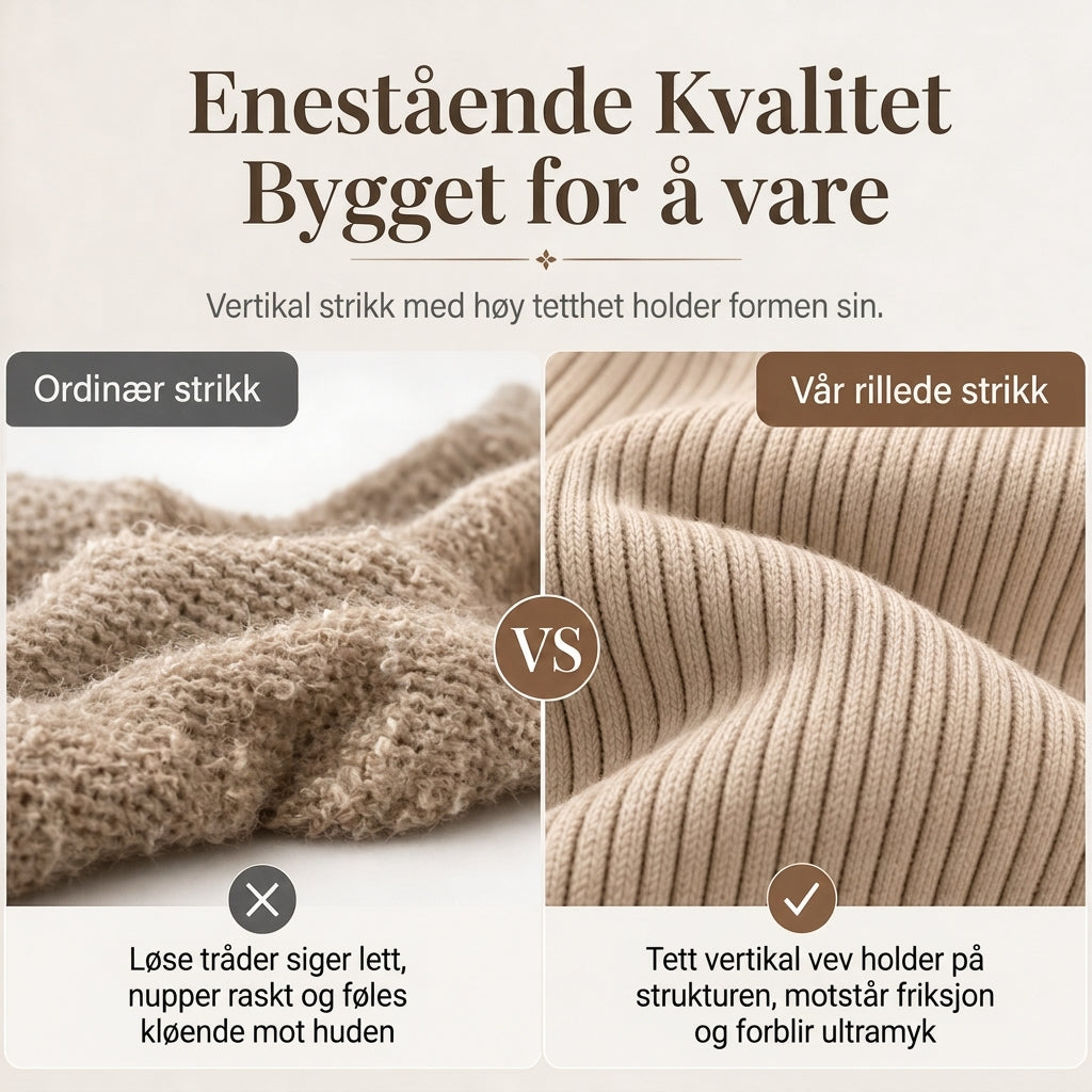 Strikket todelt sett for dame – kardigan og vide bukser-7