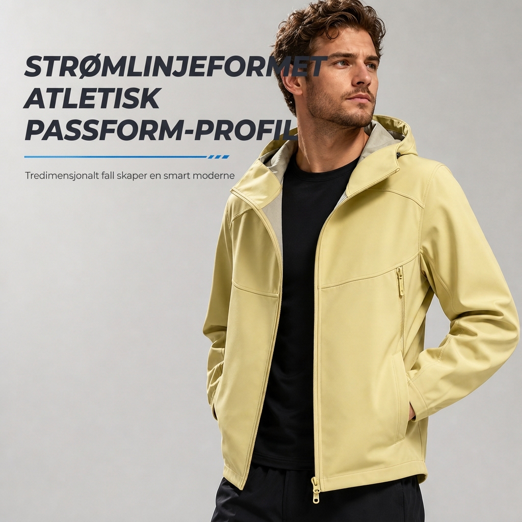 Unisex softshelljakke med hette – vannavstøtende & pustende-5