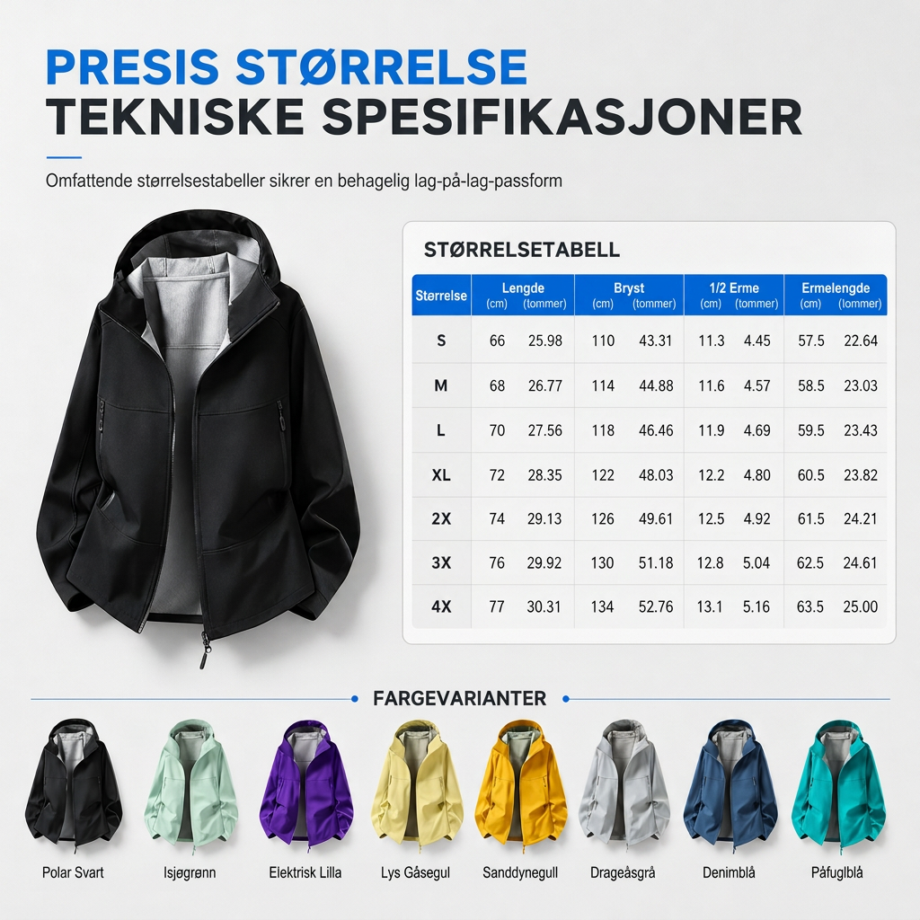 Unisex softshelljakke med hette – vannavstøtende & pustende-7