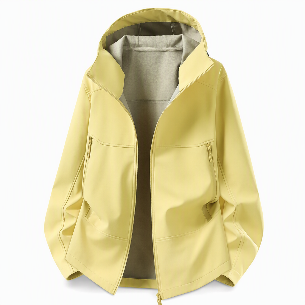 Unisex softshelljakke med hette – vannavstøtende & pustende-8