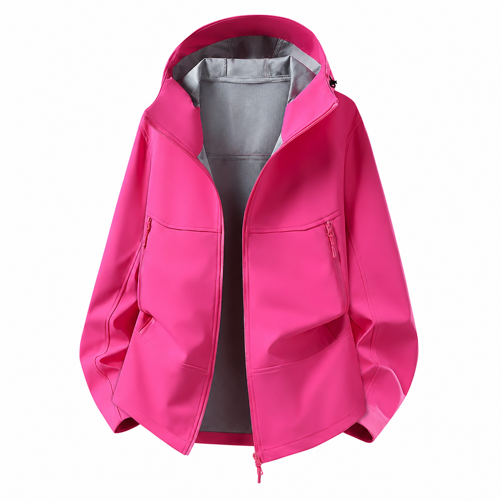 Unisex softshelljakke med hette – vannavstøtende & pustende-12