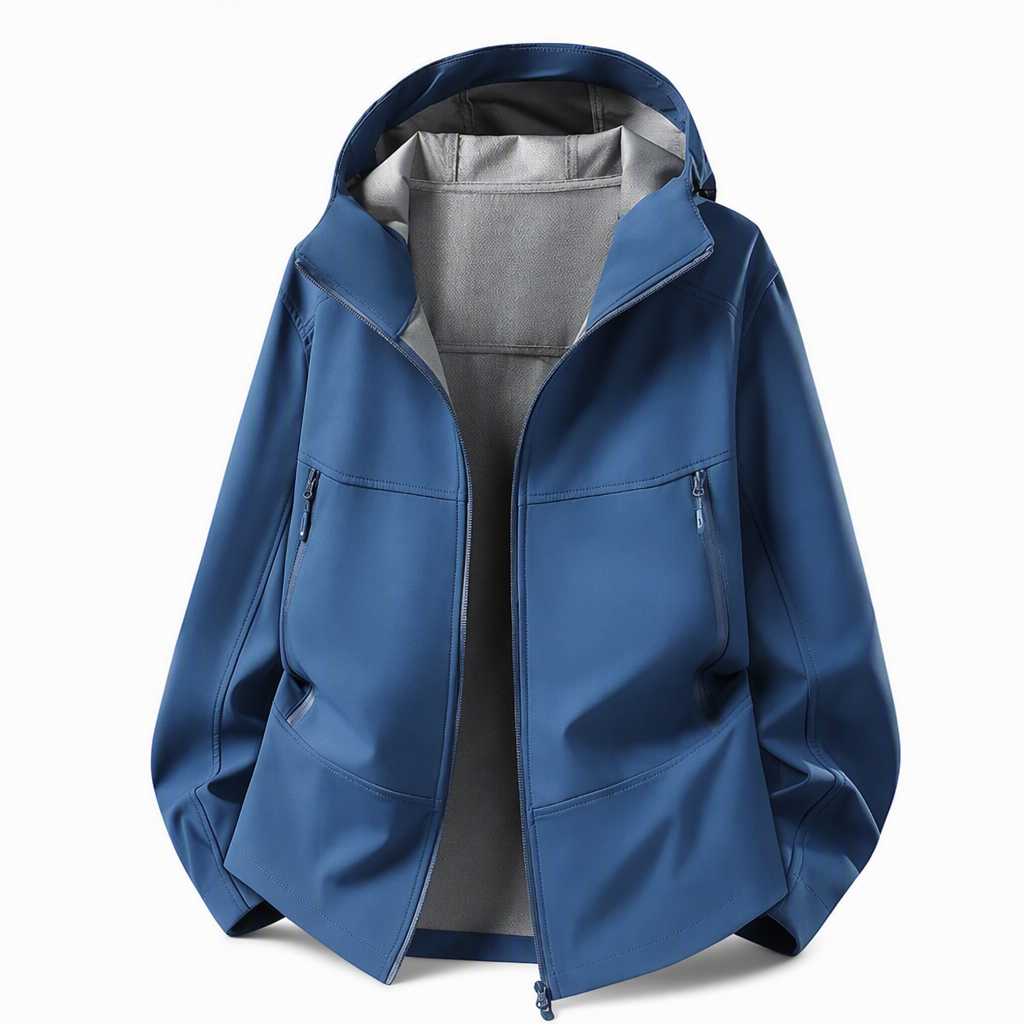 Unisex softshelljakke med hette – vannavstøtende & pustende-11