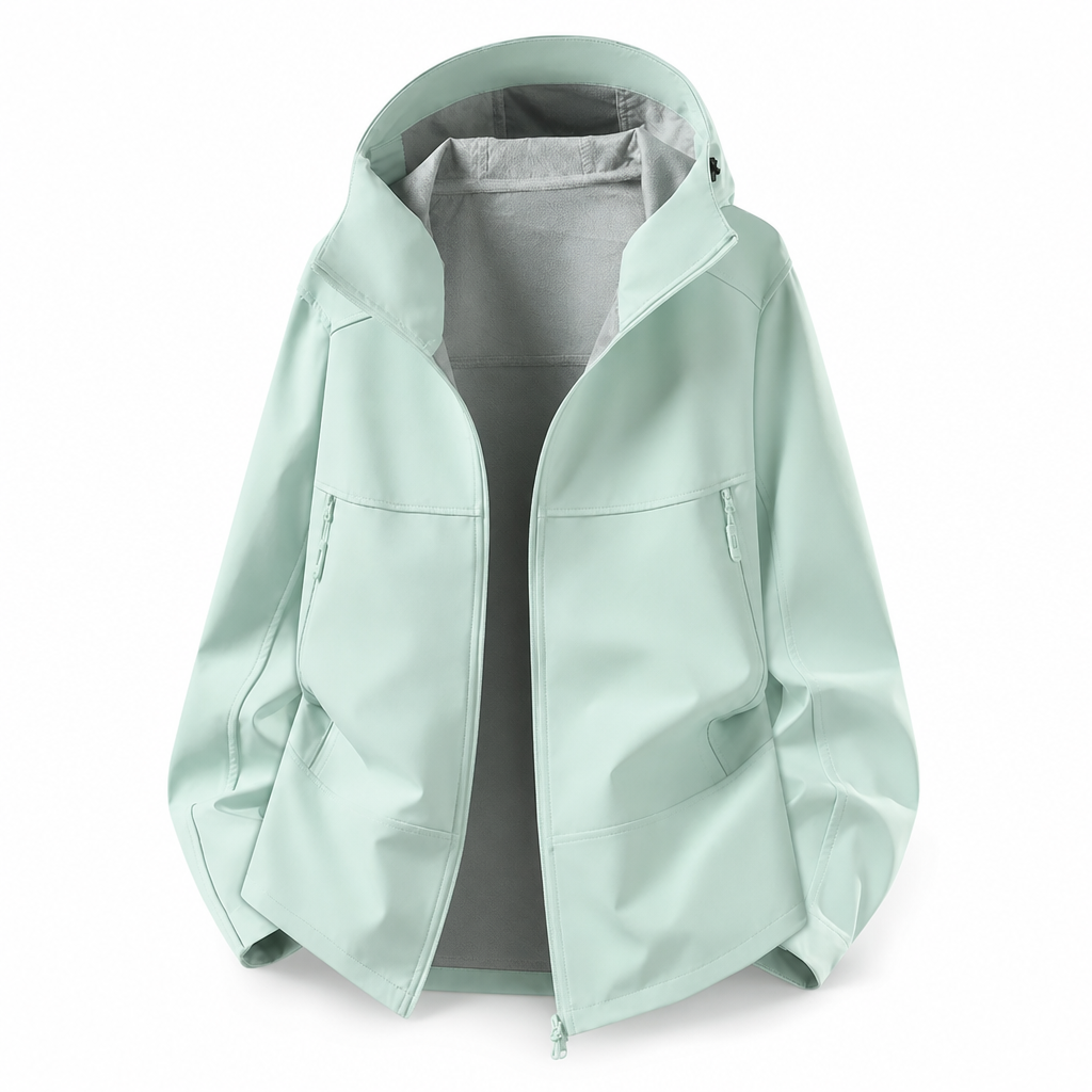 Unisex softshelljakke med hette – vannavstøtende & pustende-17