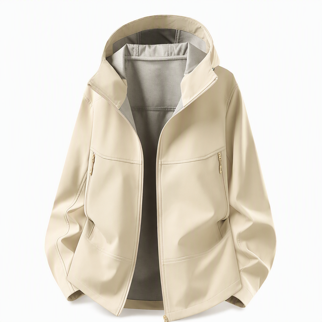 Unisex softshelljakke med hette – vannavstøtende & pustende-18