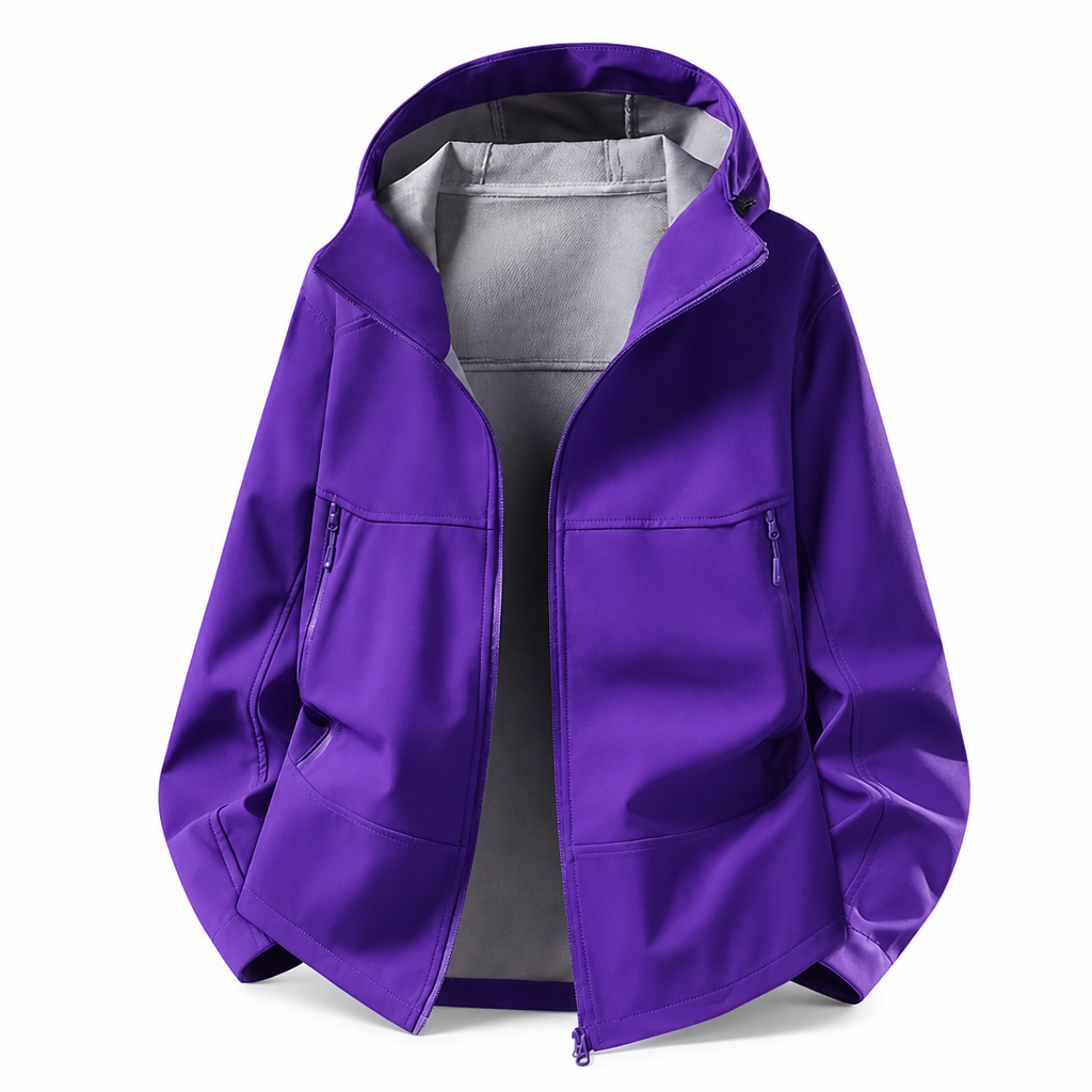 Unisex softshelljakke med hette – vannavstøtende & pustende-20