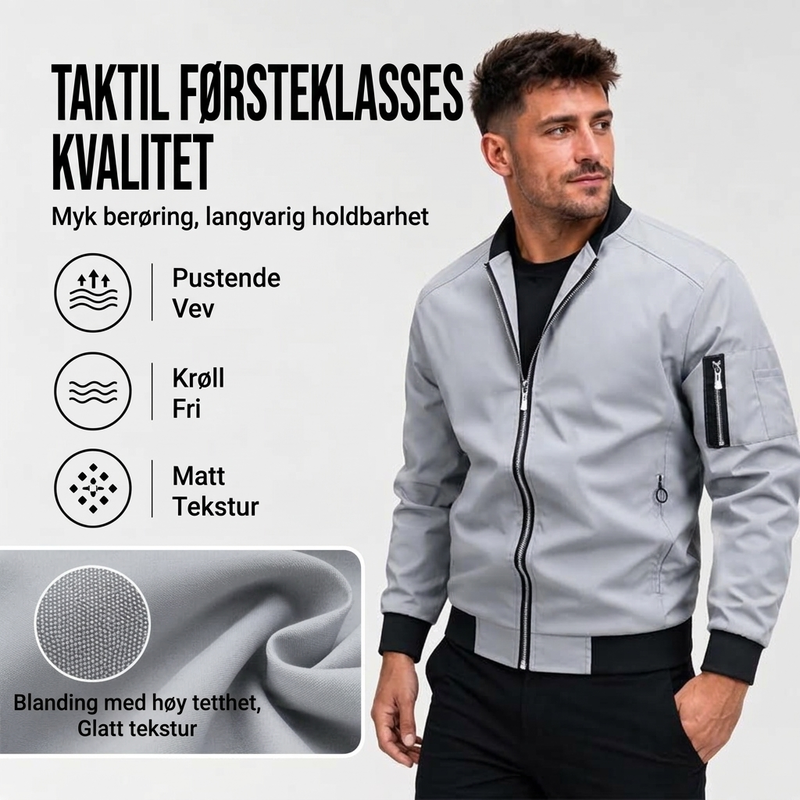 Utendørs casual bomberjakke for menn-3