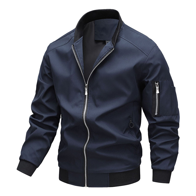 Utendørs casual bomberjakke for menn-11