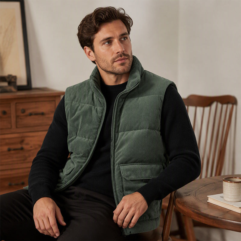 Tykkere cordura-foret vest for menn-10