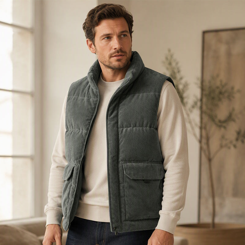 Tykkere cordura-foret vest for menn-12