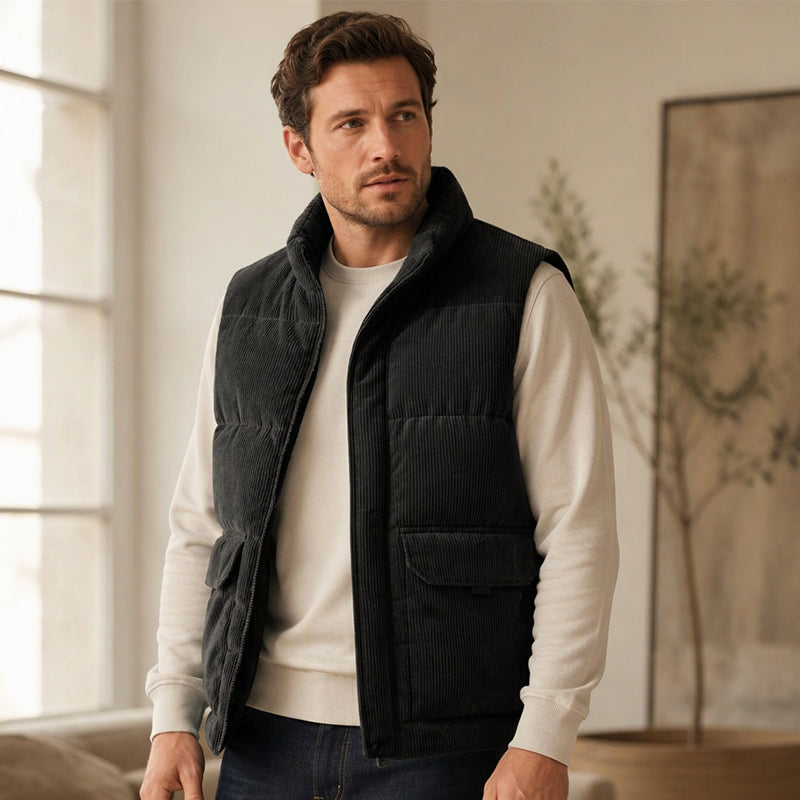 Tykkere cordura-foret vest for menn-13