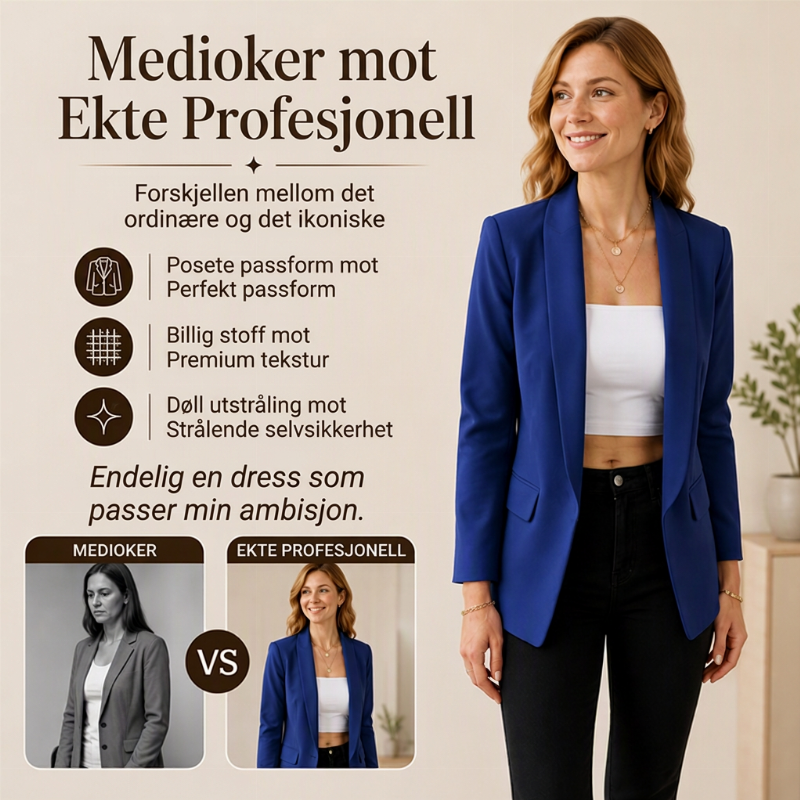 Kvinner uformell allsidig smekker dressjakke-2