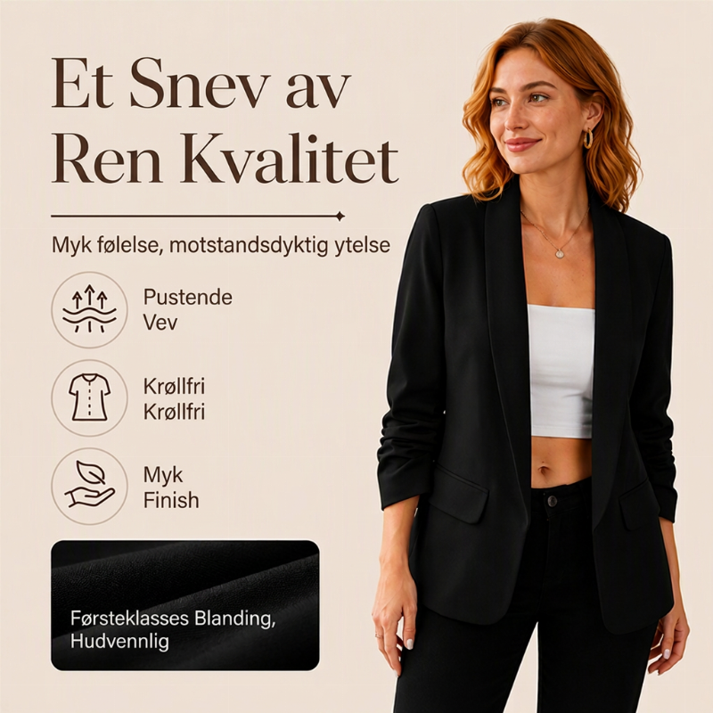 Kvinner uformell allsidig smekker dressjakke-3