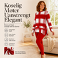 Sett med trykt langermet topp og leggings for kvinner