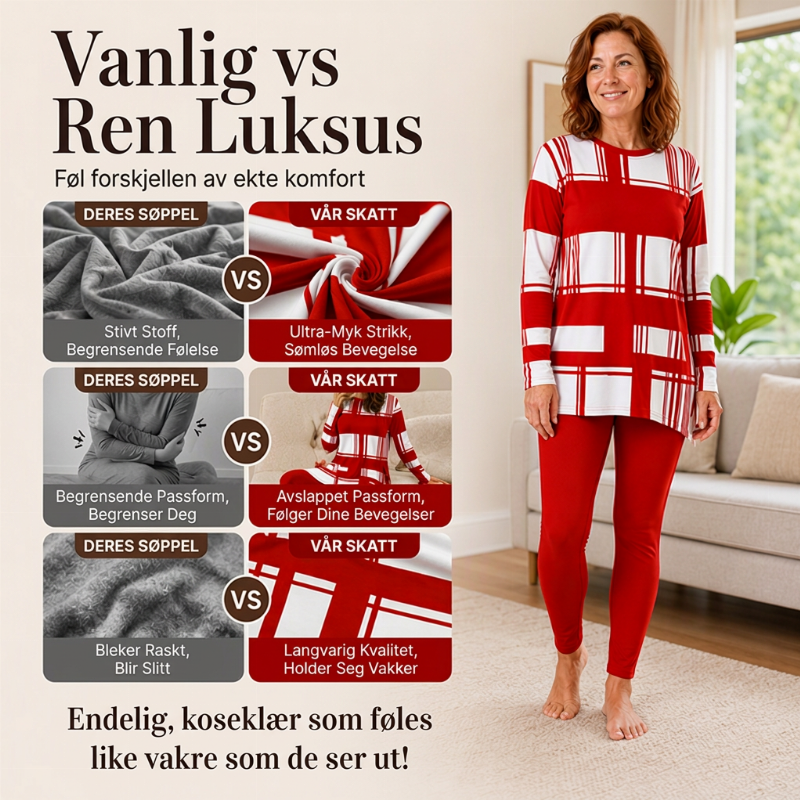 Sett med trykt langermet topp og leggings for kvinner-2