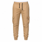 Uformelle ensfargede cargo-joggebukser for menn-12