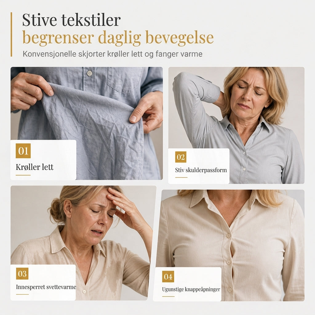 Elegant og uformell langermet bluse med knapping for kvinner-1