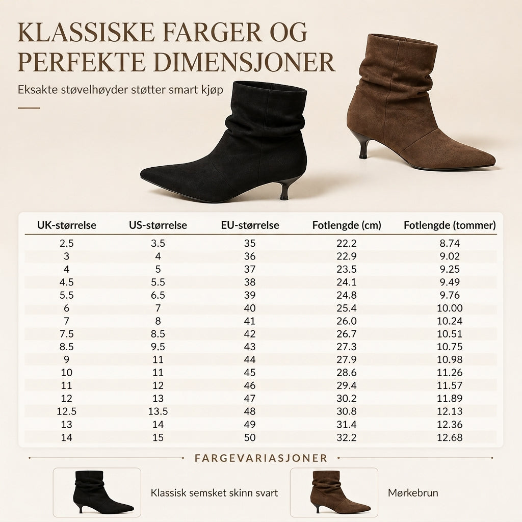Ankelstøvletter med spiss tå og stiletthæl for kvinner-7