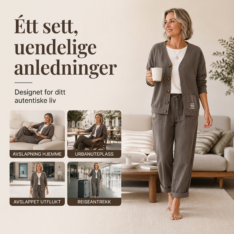 Damesett i cordfløyel, 2 deler-5