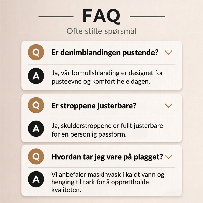 Bredbens overall i denim for kvinner med lommer-6