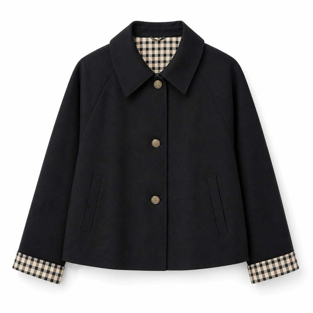 🔥50 % rabatt🍂🧥 Elegant og varm damefrakk for høst og vinter | Enkeltradet kåpe med lange ermer-9