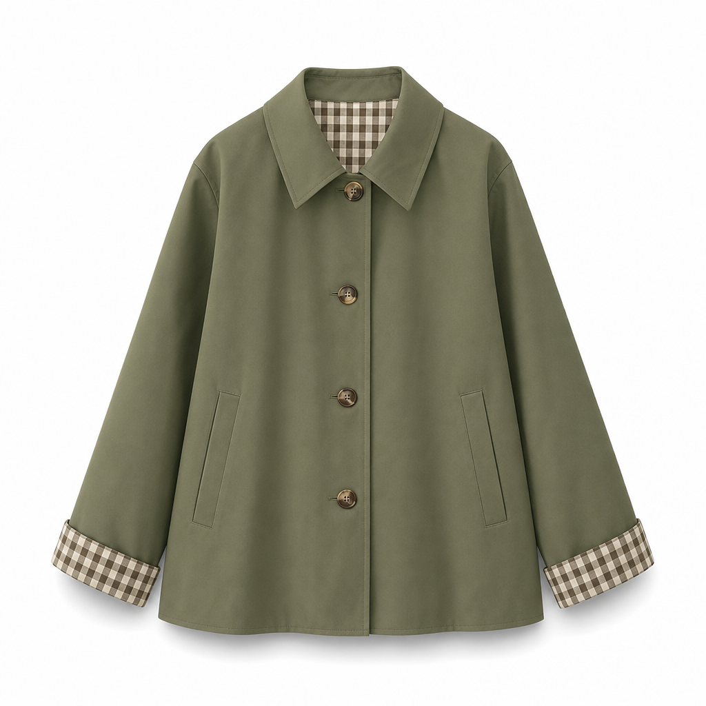 🔥50 % rabatt🍂🧥 Elegant og varm damefrakk for høst og vinter | Enkeltradet kåpe med lange ermer-17