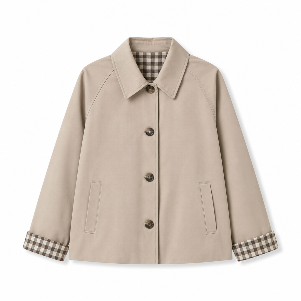 🔥50 % rabatt🍂🧥 Elegant og varm damefrakk for høst og vinter | Enkeltradet kåpe med lange ermer-20