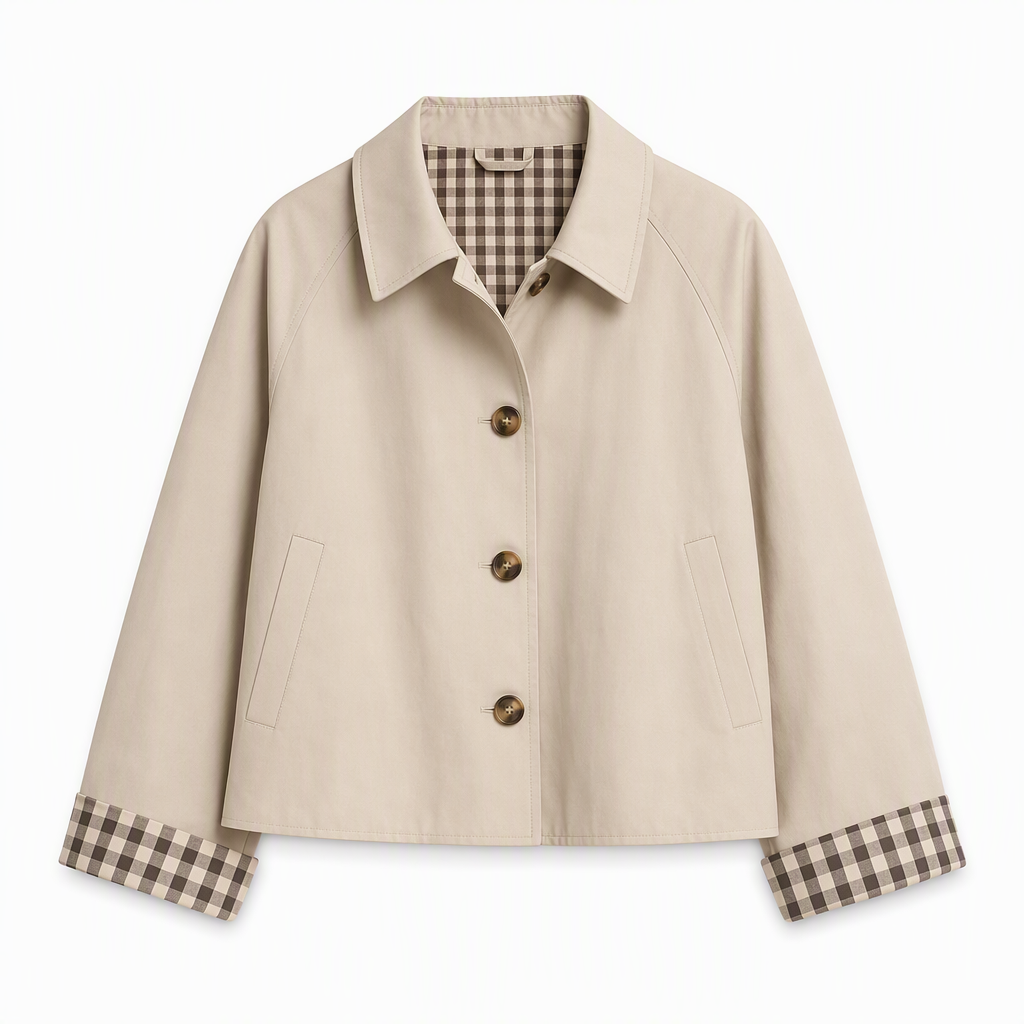 🔥50 % rabatt🍂🧥 Elegant og varm damefrakk for høst og vinter | Enkeltradet kåpe med lange ermer-21