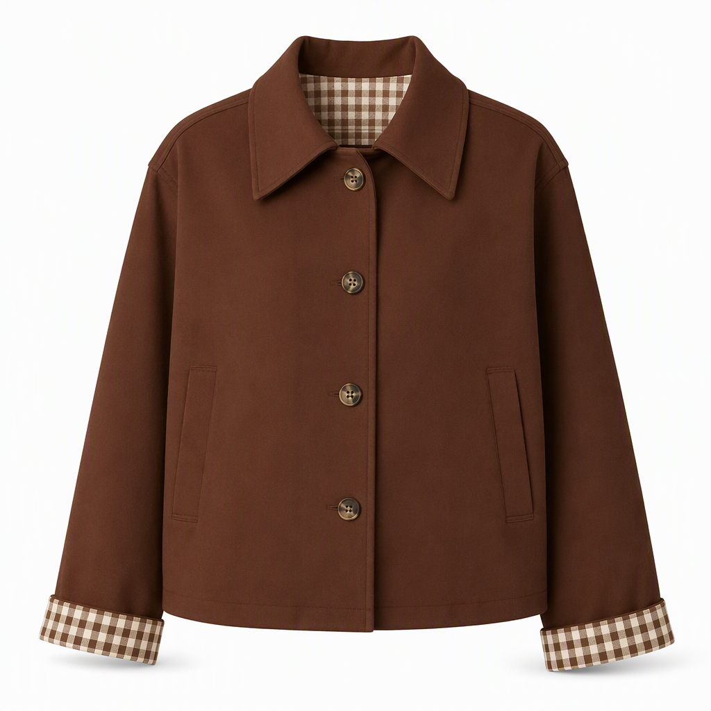 🔥50 % rabatt🍂🧥 Elegant og varm damefrakk for høst og vinter | Enkeltradet kåpe med lange ermer-24