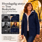 🔥50 % rabatt✨🧥 Damejakke med plysjfôr og hette | Vindavvisende, myk og varm til høsten