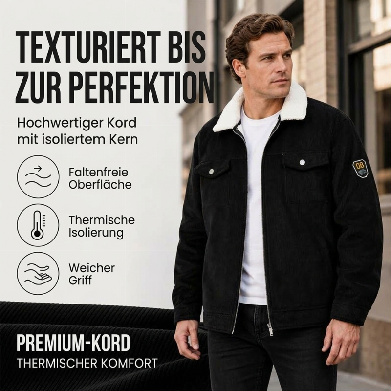🧥Retro Kordfløyel, Uformell & Stilig✨ Herrejakke i Kordfløyel – Klassisk Tekstur, Uanstrengt Stilig ✨-3