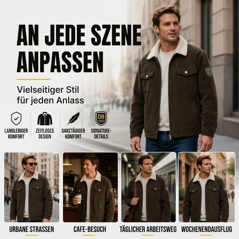 🧥Retro Kordfløyel, Uformell & Stilig✨ Herrejakke i Kordfløyel – Klassisk Tekstur, Uanstrengt Stilig ✨-4