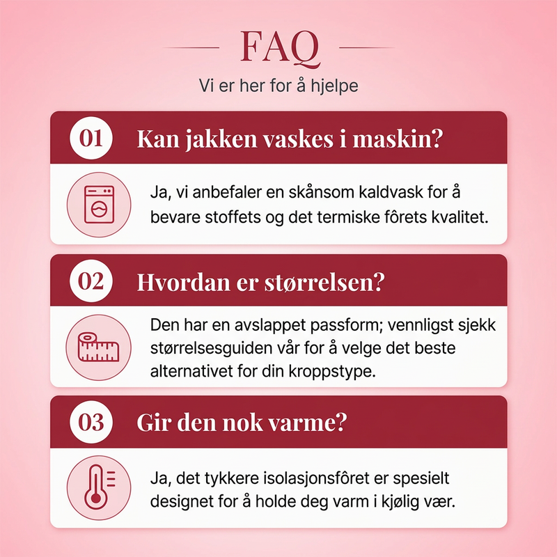 Dame varm hettejakke med glidelås-6