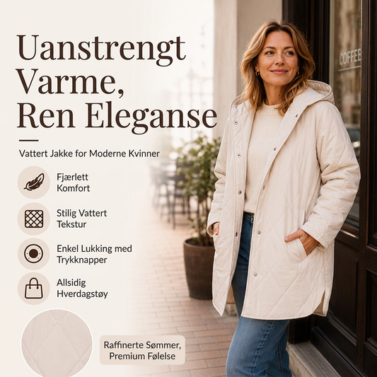 Vinterjakke med hette for damer – varm og stilig ✨❄️