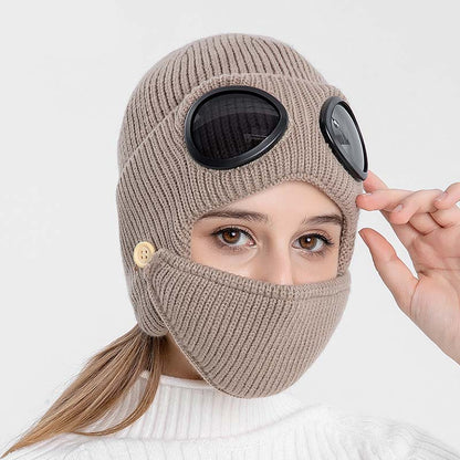 3-i-1 strikket lue for både menn og kvinner – varm, praktisk og moteriktig ✨👓