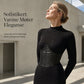 Kvinne Rund Hals Lang Ermer Patchwork Slim Fit Bodycon Pullover Kjole