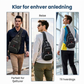 🎒 50 % rabatt | Skulderveske for menn – Smart organisering og kompakt komfort ✨🖤