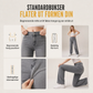Dames retro jeans med høy midje og buede ben